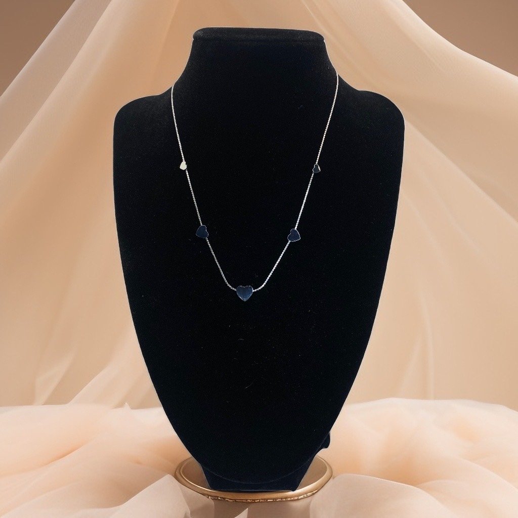 Collar de disco de corazón de oro bohemio