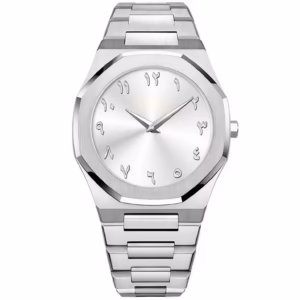 Reloj hombres números árabes Dial de Acero