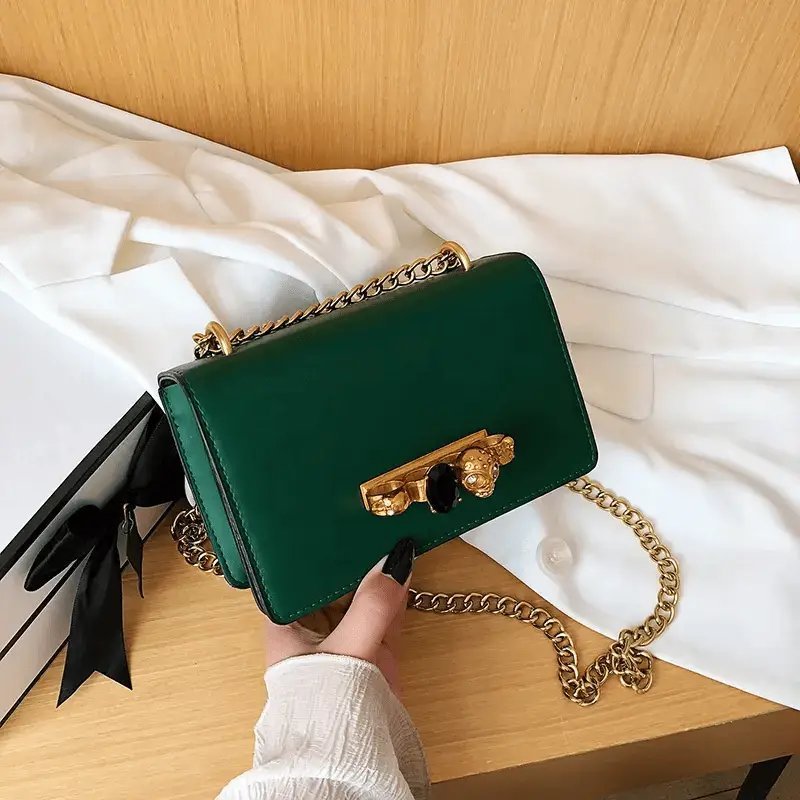 Combo Chic & Trend – Bolso con Cadena + Cadena Plana de Moda