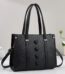 MYSTOREC tienda online 39 bolso de mano PU mujer 25cm asa corta — bolso elegante color negro PU textura lisa Ecuador MYSTOREC